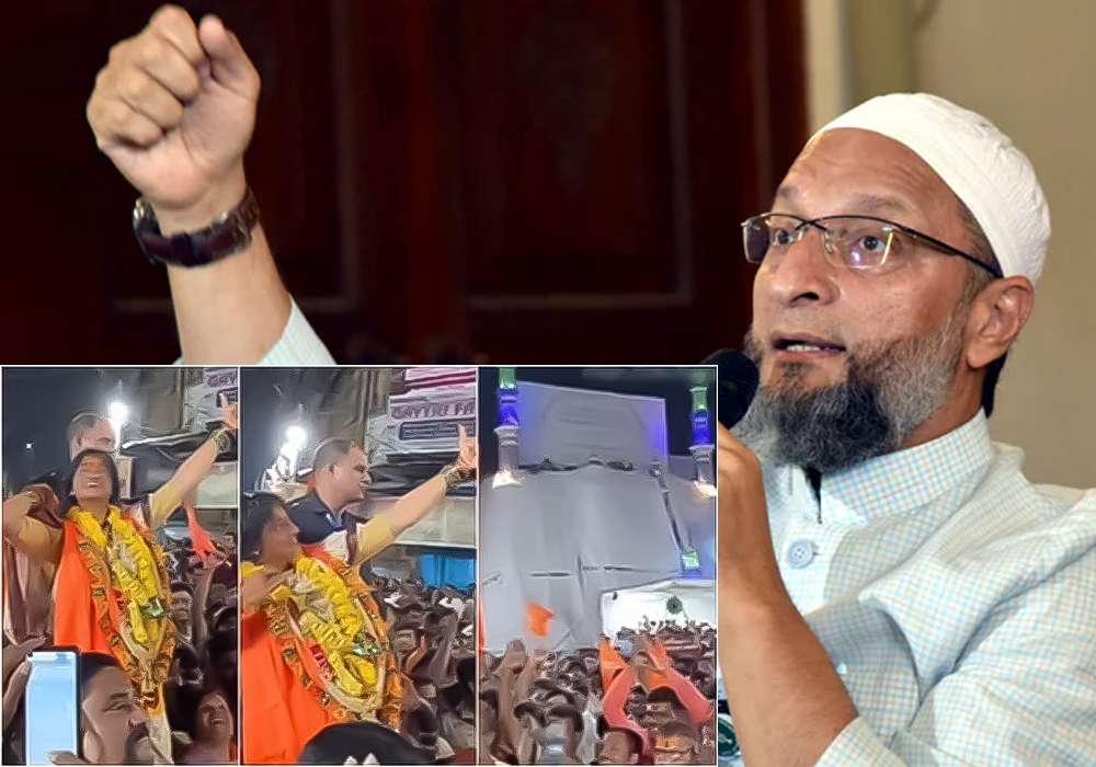 Owaisi Lashed Out At Madhavi Latha Over Her “Viral Video” Near Maszid